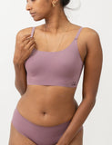 Lavender - Scoop Neck Adjustable Strap Bra