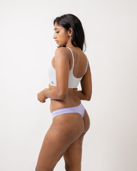 Lavender - Second Skin Raw Cut Thong