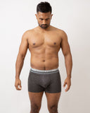 Ultimate Finesse Soft Boxer Brief - Charcoal