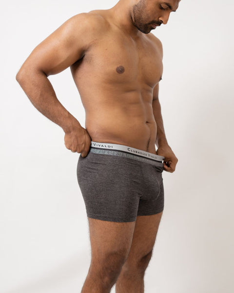 Ultimate Finesse Soft Boxer Brief - Charcoal