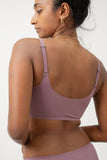 Lavender - Scoop Neck Adjustable Strap Bra