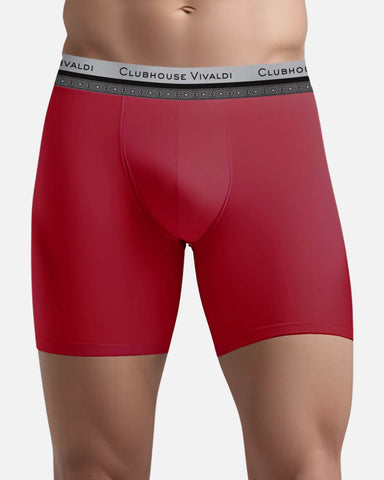 Maroon- Super Soft Long Leg Boxer Brief