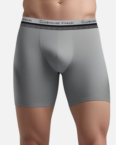 Light Grey - Super Soft Long Leg Boxer Brief